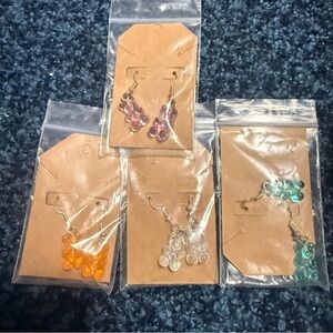 Colorful Beaded Dangle Earrings